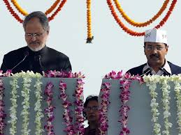 arvind kejriwal,delhi cm oath,cabinet ministers  సీఎంగా ప్రమాణ స్వీకారం చేసిన కేజ్రీవాల్‌..!!